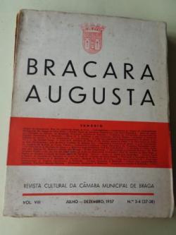Ver os detalles de:  BRACARA AUGUSTA. Revista Cultural da Cmara Municipal de Braga. Julho - Dezembro 1957. (Vol. VIII - N 3-4 (37-38))