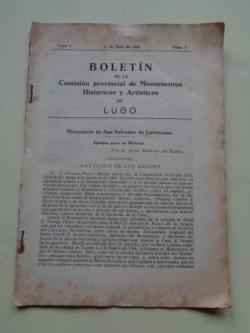 Ver os detalles de:  Boletn de la Comisin Provincial de Monumentos Histricos y Artsticos de Lugo. N 3, 1 julio de 1942