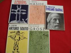 Ver os detalles de:  Lote de 5 libros: O escultor Alberto- Arturo Souto- George Grosz- Emiliano Barral- Carlos Maside