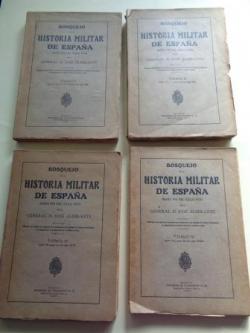 Ver os detalles de:  Bosquejo de la historia militar de Espaa hasta el fin del siglo XVIII. 4 tomos (intonsos)