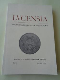 Ver os detalles de:  LUCENSIA. Miscelnea de cultura e investigacin. Biblioteca Seminario Diocesano. N 11 - Lugo, 1995