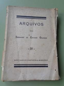 Ver os detalles de:  Arquivos do Seminario de Estudos Galegos IV (1 edicin, 1932)