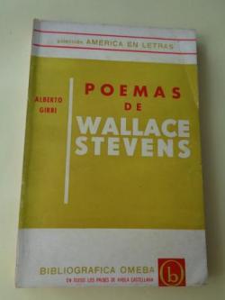 Ver os detalles de:  Poemas de Wallace Stevens (Edicin bilinge ingls-castellano)
