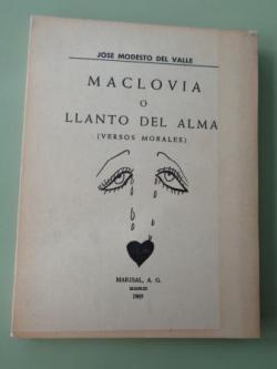 Ver os detalles de:  Maclovia o Llanto del alma (versos morales)