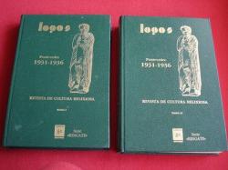 Ver os detalles de:  LOGOS. Revista de cultura relixiosa. Boletn catlico mensual. Pontevedra 1931-1936. TOMOS I e II
