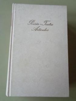 Ver os detalles de:  Poesa - Teatro - Artculos