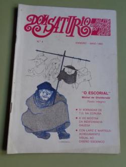 Ver os detalles de:  DON SATURIO. Boletn Informativo do Teatro Galego. N 4. Xaneiro-Maio 1982