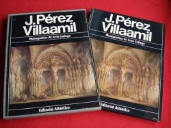 Ver os detalles de:  J. Prez Villaamil. Libro en estoxo de cartn forrado en tea con ilustracin en papel. Monografas de Arte Gallego