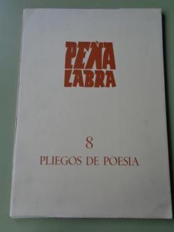 Ver os detalles de:  PEA LABRA. Revista de Poesa. Nmero 8, Verano 1973. Nmero dedicado a PROEL, Cuaderno de Poesa