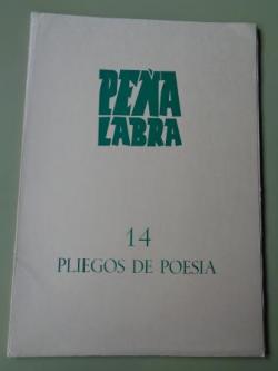 Ver os detalles de:  PEA LABRA. Revista de Poesa. Nmero 14. Invierno 1974-75. Dedicado a la revista de poesa ESPADAA (Len, 1944-1951)