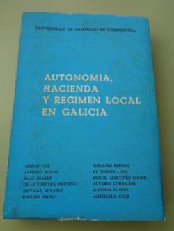 Ver os detalles de:  Autonoma, hacienda y rgimen local en Galicia