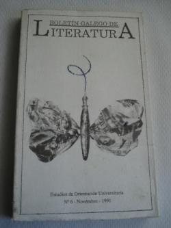 Ver os detalles de:  Boletn Galego de Literatura. Estudios de Orientacin Universitaria N 6, Novembro 1991