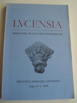 Ver os detalles de:  LUCENSIA. Miscelnea de cultura e investigacin. Biblioteca Seminario Diocesano. N 1. Lugo 1990