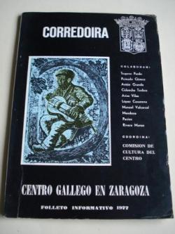 Ver os detalles de:  CORREDOIRA. Centro Gallego de Zaragoza. Folleto informativo, 1977