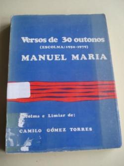 Ver os detalles de:  Versos de 30 outonos (Escolma: 1950-1979) Escolma e Limiar de Camilo Gmez Torres