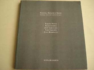 Galicia, Espacio e Imaxe. Santiago, meta do Camio Europeo. Catlogo Exposicin. Xaqun Novoa-Xulio Correa-Jos Caruncho-Vari Carams-Juan Rodrguez (Textos en galego-casteln-ingls-francs) - Ver os detalles do produto