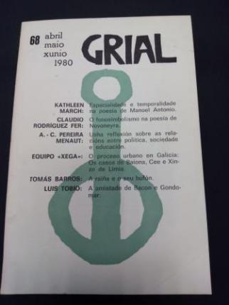 GRIAL. Revista Galega de Cultura. Nmero 68. Abril, maio, xuo, 1980 (Obra de teatro de Toms Barros: A raa e o seu bufn) - Ver os detalles do produto