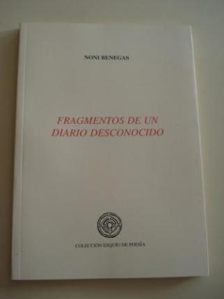 Fragmentos de un diario desconocido (XXIV Premio Esquo de Poesa) - Ver os detalles do produto