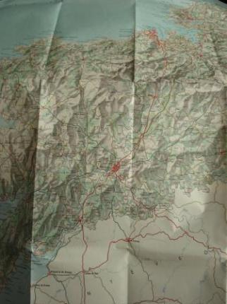 Mapa da provincia da Corua (Galicia) do Instituto Geogrfico Nacional 100 x 85 cm. Escala 1:200.000 - Ver los detalles del producto