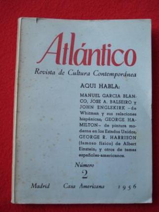 ATLNTICO. Revista de Cultura Contempornea. Nmero 2, Junio-1956. Casa Americana - Madrid - Ver os detalles do produto