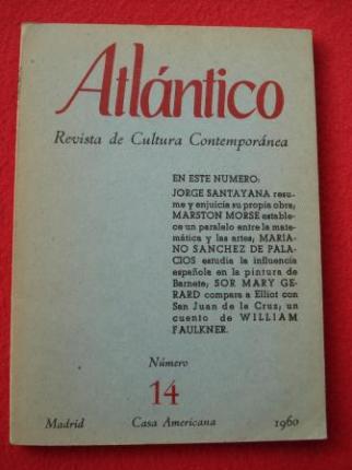 ATLNTICO. Revista de Cultura Contempornea. Nmero 14, 1960. Casa Americana - Madrid - Ver los detalles del producto