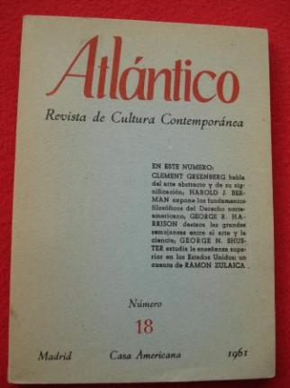 ATLNTICO. Revista de Cultura Contempornea. Nmero 18, 1961. Casa Americana - Madrid - Ver os detalles do produto