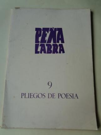 PEA LABRA. Pliegos de poesa, n 9. Otoo 1973. Carpeta con 5 cuadernos en pliegos - Ver os detalles do produto