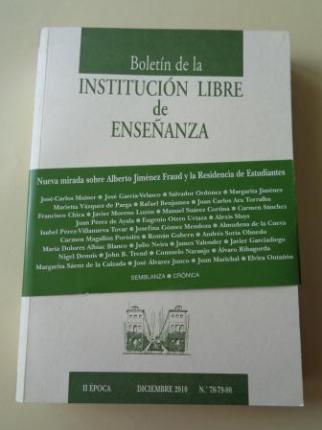 Boletn de la Institucin Libre de Ensaanza. II poca. Diciembre 2010. N 78-79-80 - Ver los detalles del producto