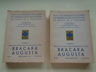 BRACARA AUGUSTA. Janeiro-Dezembro 1967. 2 tomos. Actas do Cogresso de Estudos da Comemorao de XII Centenrio da morte de S. Frutuoso - Ver los detalles del producto