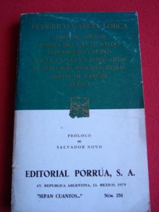 Libro de poemas - Poema del cante jondo - Romancero gitano - Poeta en Nueva York - Odas... - Ver os detalles do produto