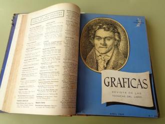 GRFICAS. Revista de las Tcnicas del Libro. Ao 1949 completo (Nmeros 55 a 66) - Ver los detalles del producto