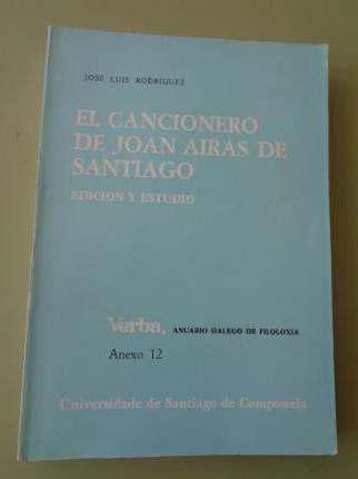 El cancionero de Joan Airas de Santiago. Edicin y Estudio. Verba, Anuario Galego de Filoloxa. Anexo 12 - Ver los detalles del producto