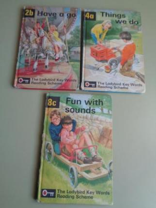 3 libros The Ladybird Key Words. Reading Scheme: Have a go / Things we do / Fun with sounds - Ver os detalles do produto