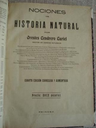 Nociones de Historia Natural - Ver os detalles do produto