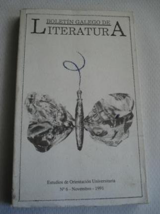 Boletn Galego de Literatura. Estudios de Orientacin Universitaria N 6, Novembro 1991 - Ver los detalles del producto