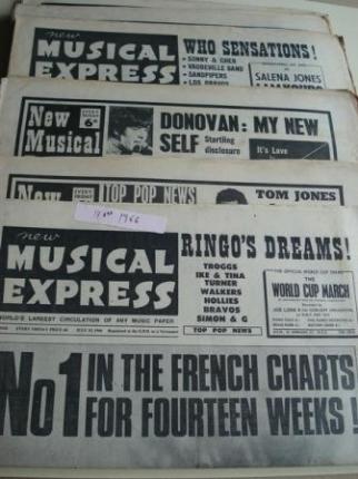 NEW MUSICAL EXPRESS. 14 NMEROS 1966. LONDON (UK) - Ver os detalles do produto
