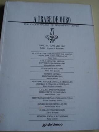 A TRABE DE OURO. Publicacin galega de pensamento crtico. N 27 - Xullo - agosto - setembro, 1996 - Ver los detalles del producto