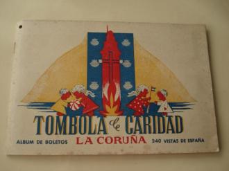 Tómbola de caridad (La Coruña). Álbum de boletos con 240 vistas de España (Completo) - Ver los detalles del producto