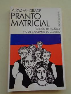 Ver os detalles de:  Pranto matricial. Edición pentalíngüe no 25 cabodano de Castelao