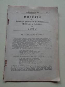 Ver os detalles de:  Boletn de la Comisin Provincial de Monumentos Histricos y Artsticos de Lugo. N 5, Primer trimestre de 1943