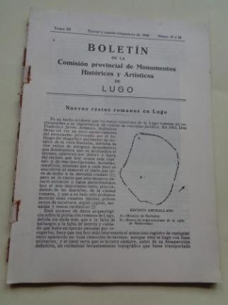 Boletn de la Comisin Provincial de Monumentos Histricos y Artsticos de Lugo. Nmeros 27 y 28, Tercer y cuarto trimestre de 1948 - Ver os detalles do produto