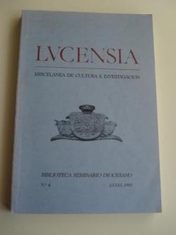 Ver os detalles de:  LUCENSIA. Miscelnea de cultura e investigacin. Biblioteca Seminario Diocesano. N 4. Lugo 1992