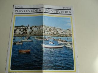 Pontevedra (Galicia). Folleto de Ministerio de Información y Turismo. Década 1960. Fotografías en color + Mapas - Ver os detalles do produto